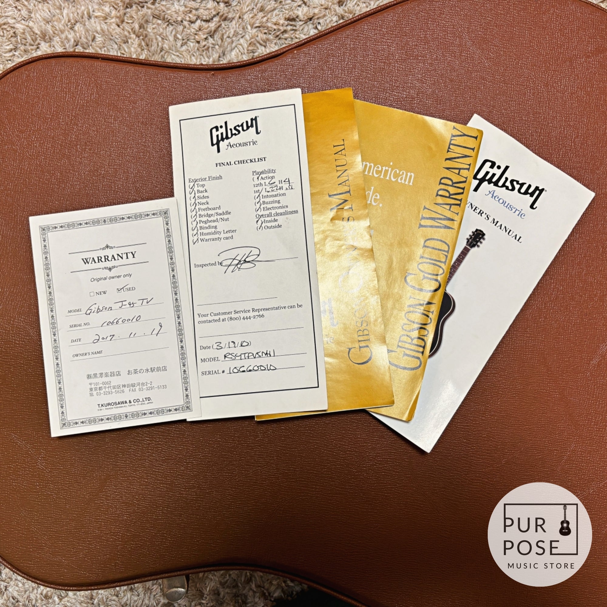 [Used/Trial video available] Gibson J-45 TV True Vintage 2010 acoustic guitar