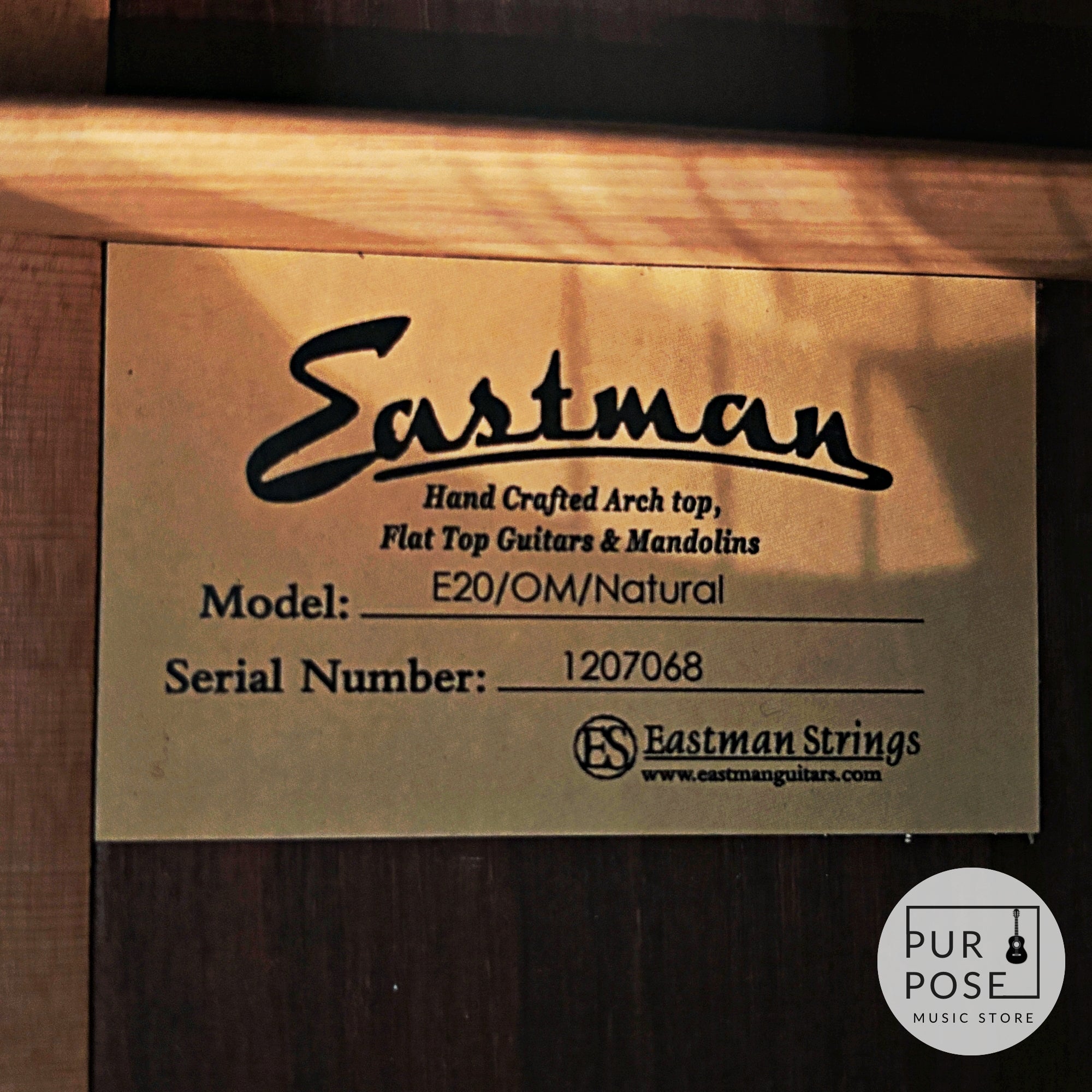 [Used/trial video available] Eastman E20 OM NAT acoustic guitar