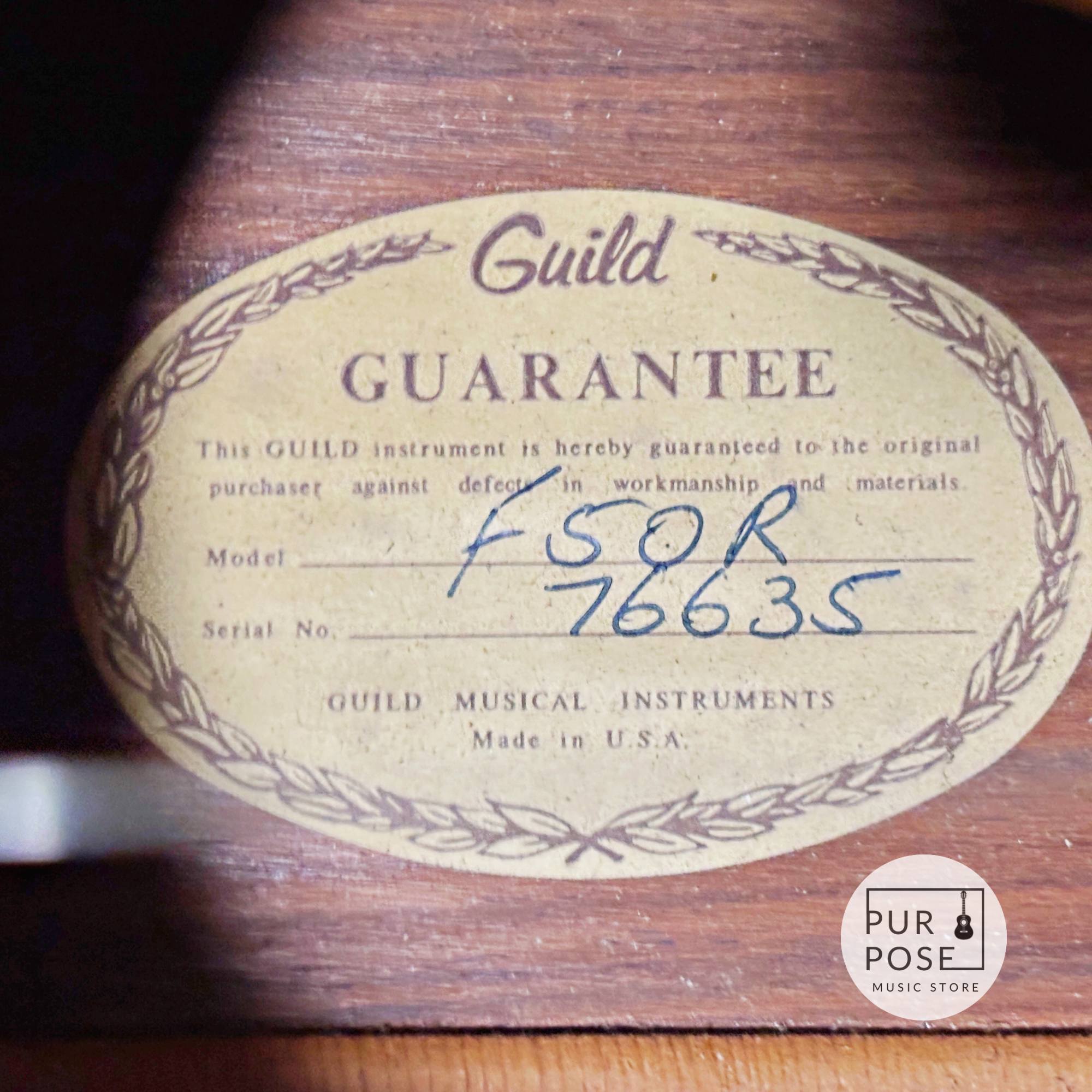 【希少/動画あり】Guild F50R 1973年製 ジャンボサイズ