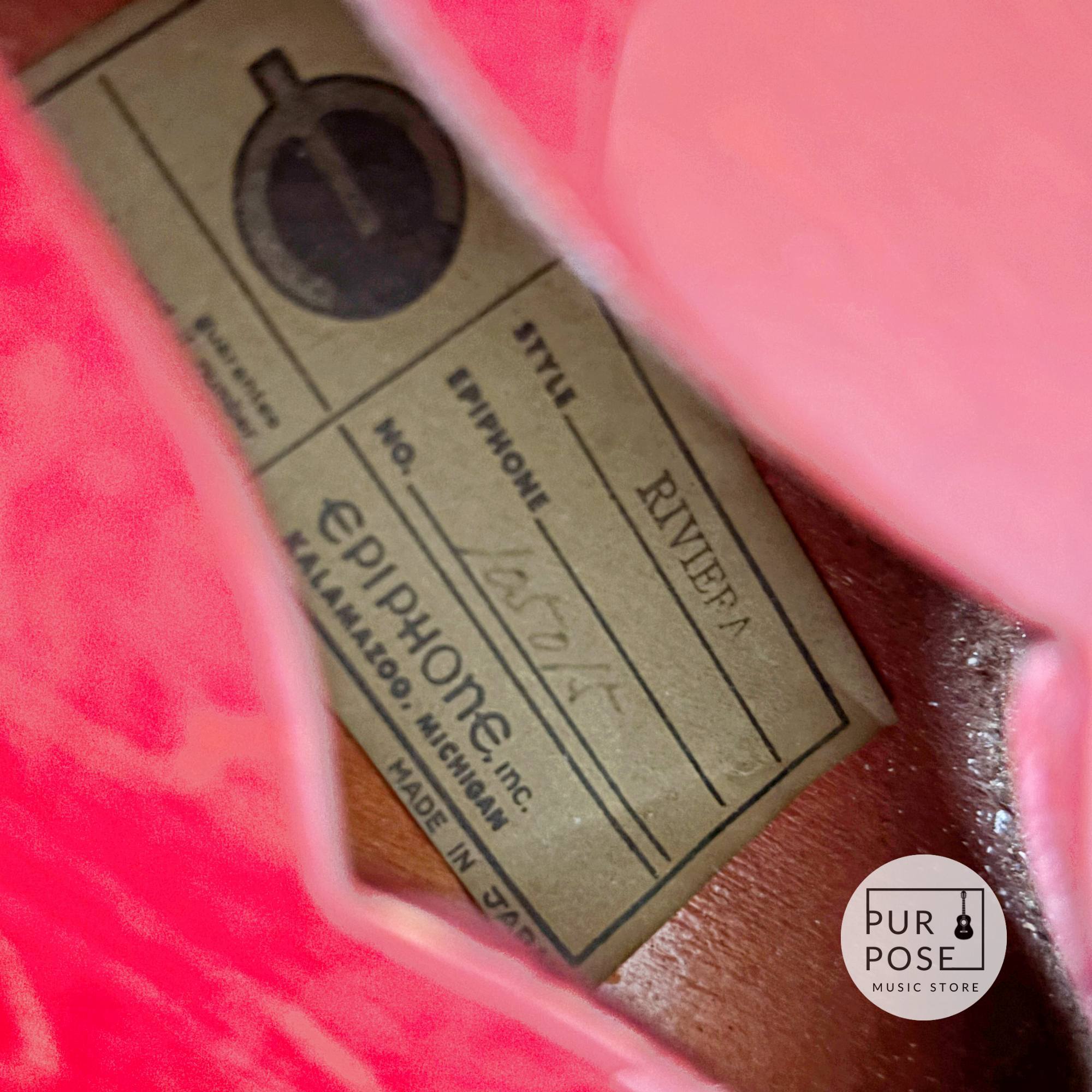 【中古/動画あり】Epiphone Japan Riviera 1970年代 ブルーラベル マツモク製