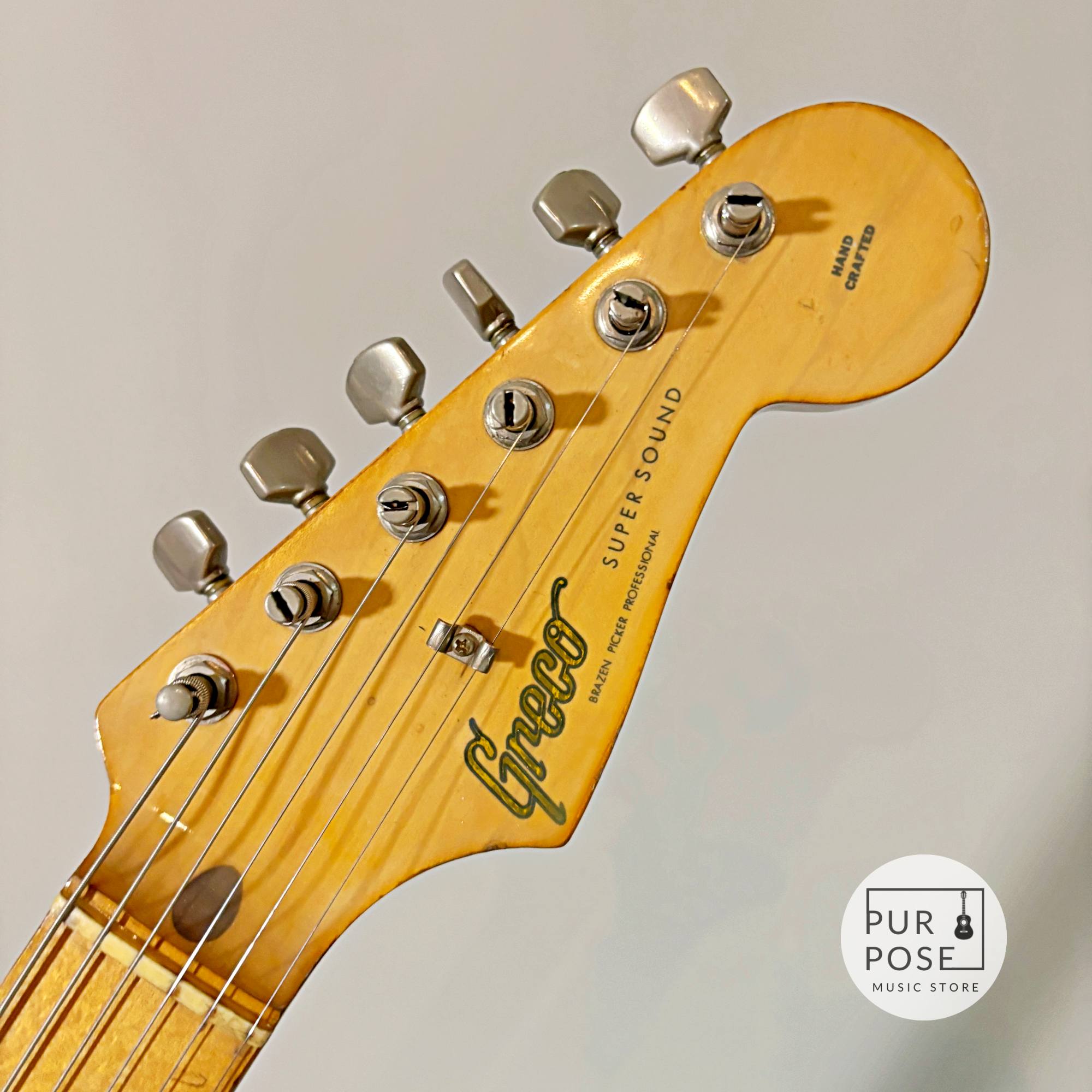 【中古】Greco SE600 Maxonピックアップ SUPER SOUND Stratocasterタイプ