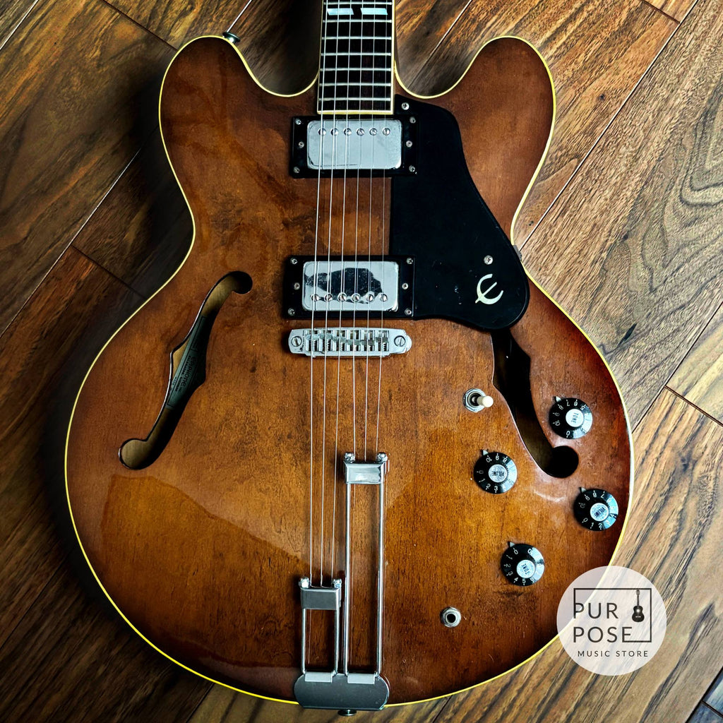 Epiphone Japan Riviera 1970年代 Walnut ブルーラベル