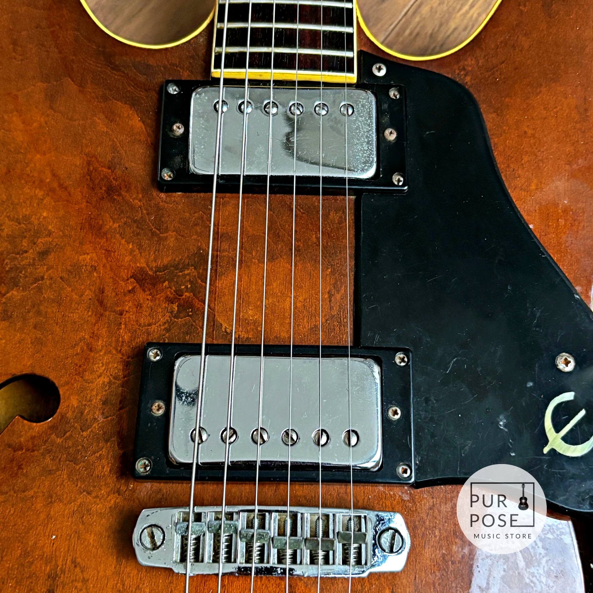 Epiphone Japan Riviera 1970年代 Walnut ブルーラベル