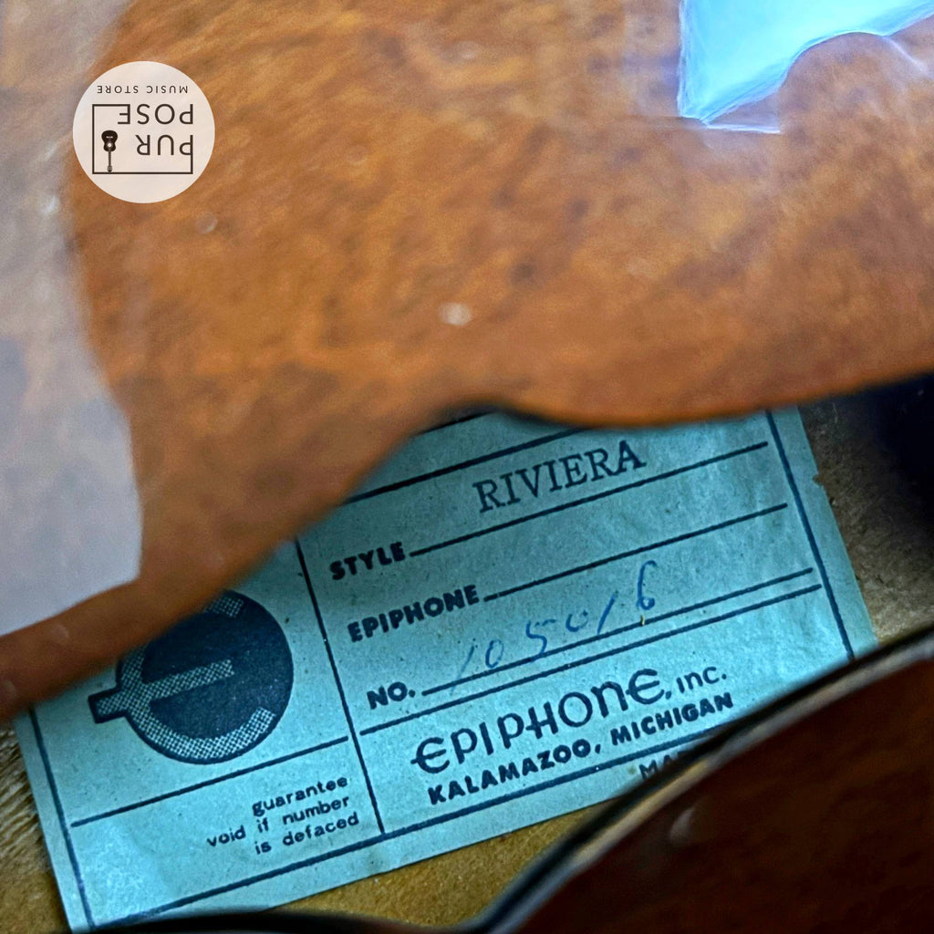 Epiphone Japan Riviera 1970年代 Walnut ブルーラベル