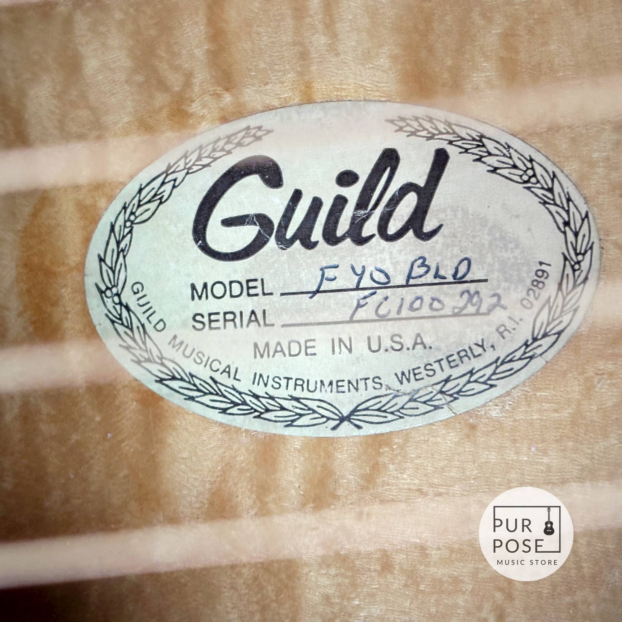 【動画あり】Guild F-40 BLD 1981年製 Westerly ジャンボボディ