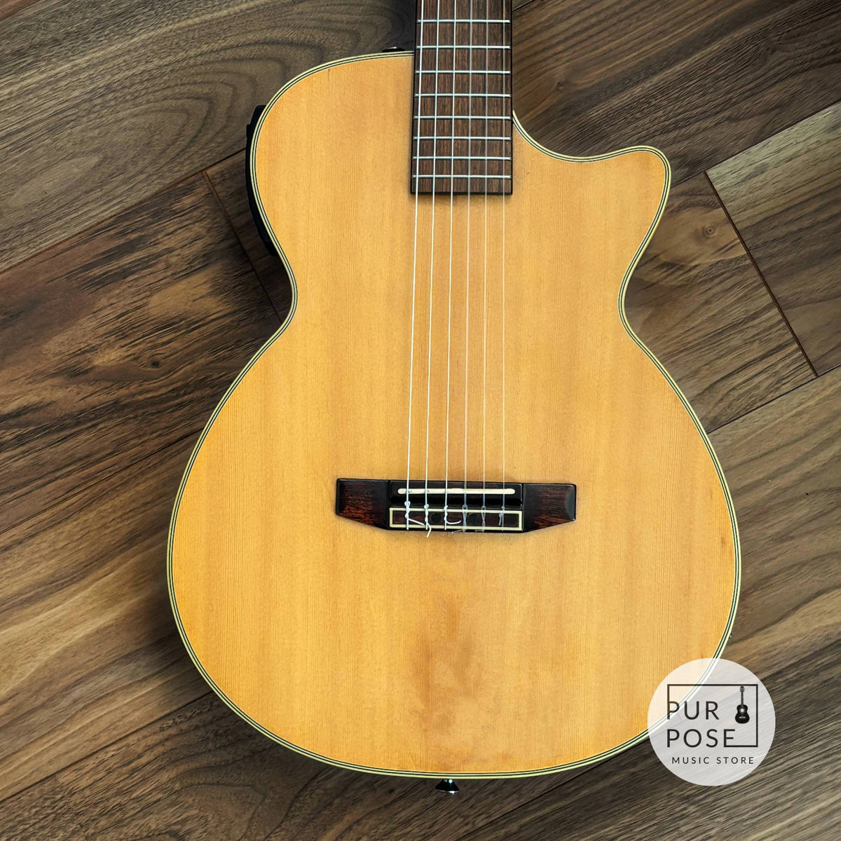 中古】CRAFTER CT-125C エレガット ナイロン弦 薄型ボディ L.R.Baggs搭載