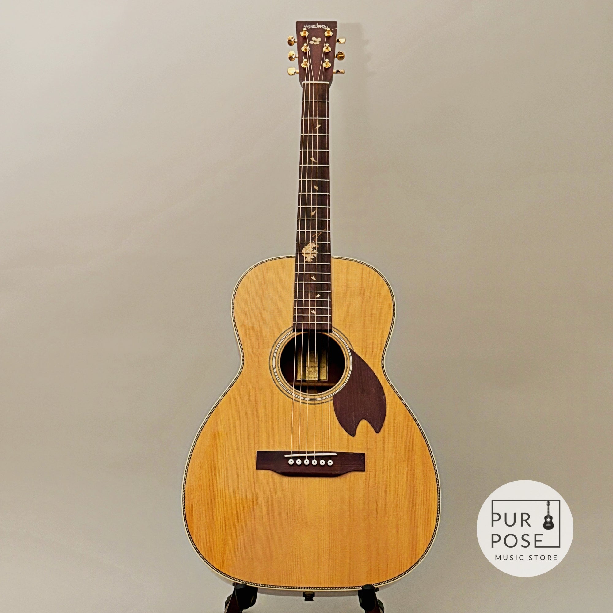 [Good condition/Demo video available] Headway HN-SAKURA STD Acoustic Guitar with Mi-Si pickup