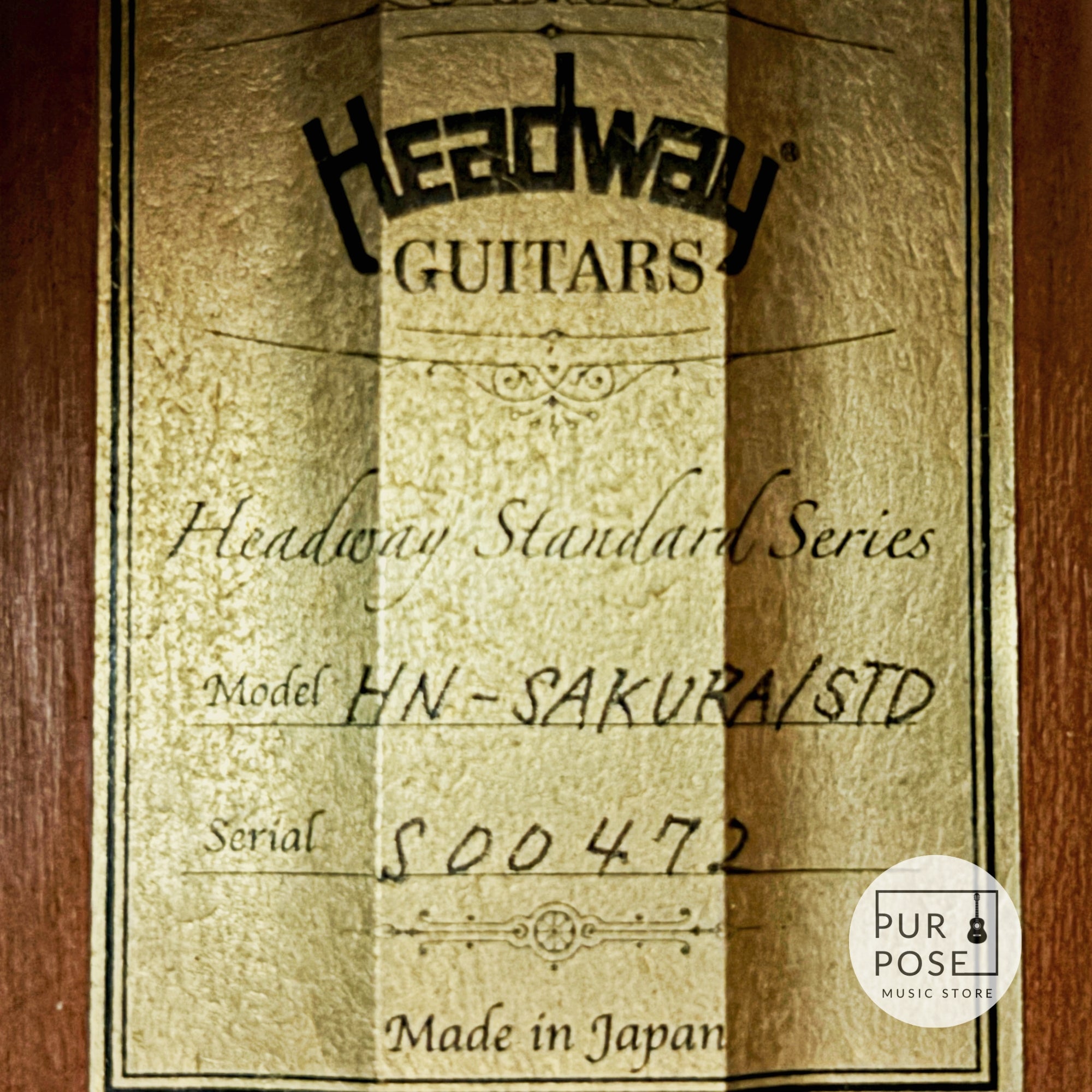 [Good condition/Demo video available] Headway HN-SAKURA STD Acoustic Guitar with Mi-Si pickup