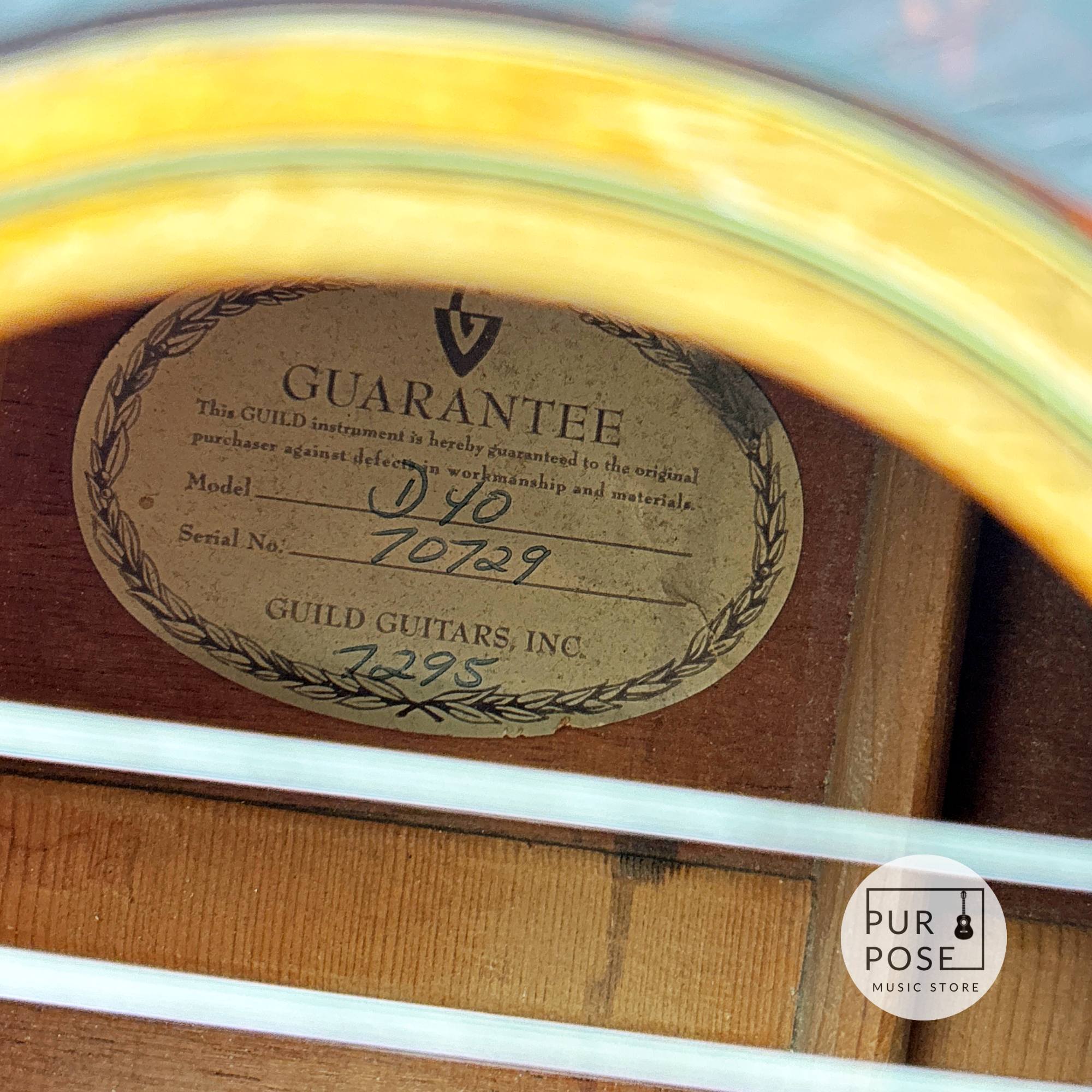 【動画あり】Guild D-40 1972年製 Westerly製 Bluegrass Jubilee