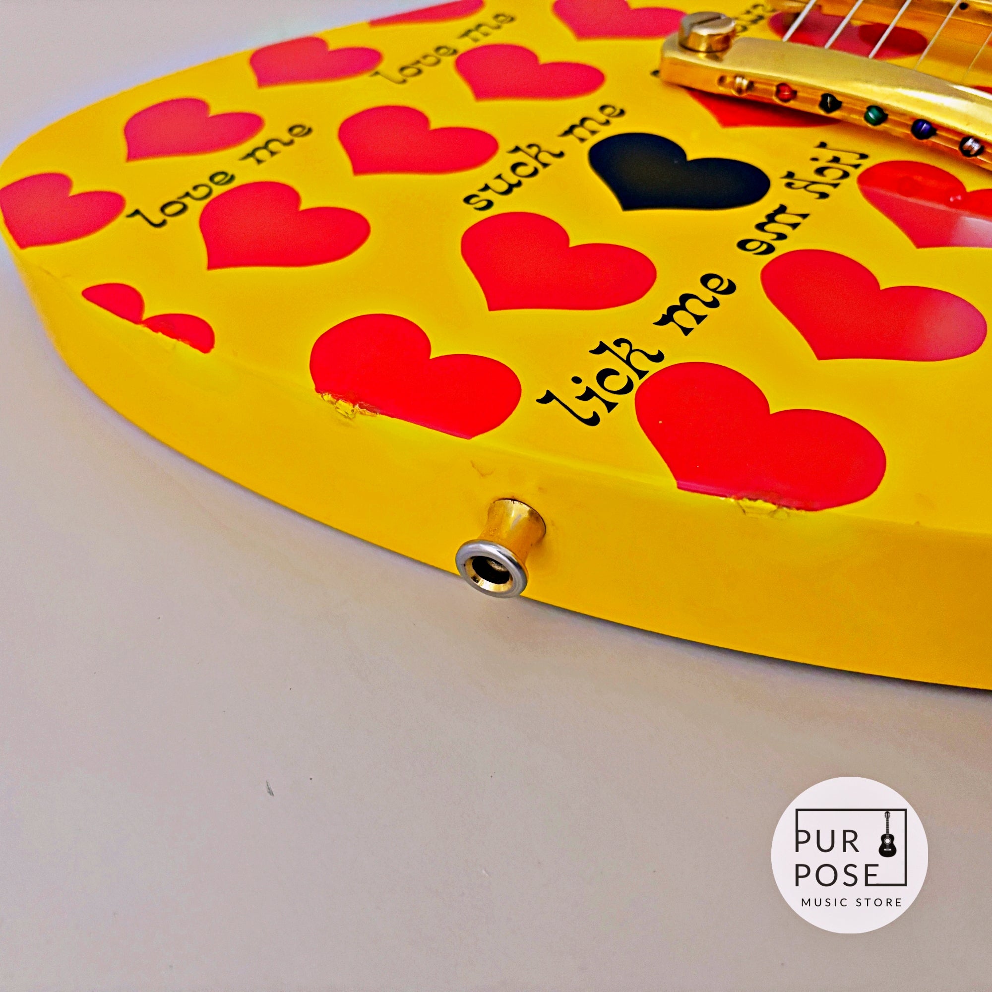 【中古】Fernandes / Burny MG-165S HY XJapan hide Model Yellow Heart モッキンバード