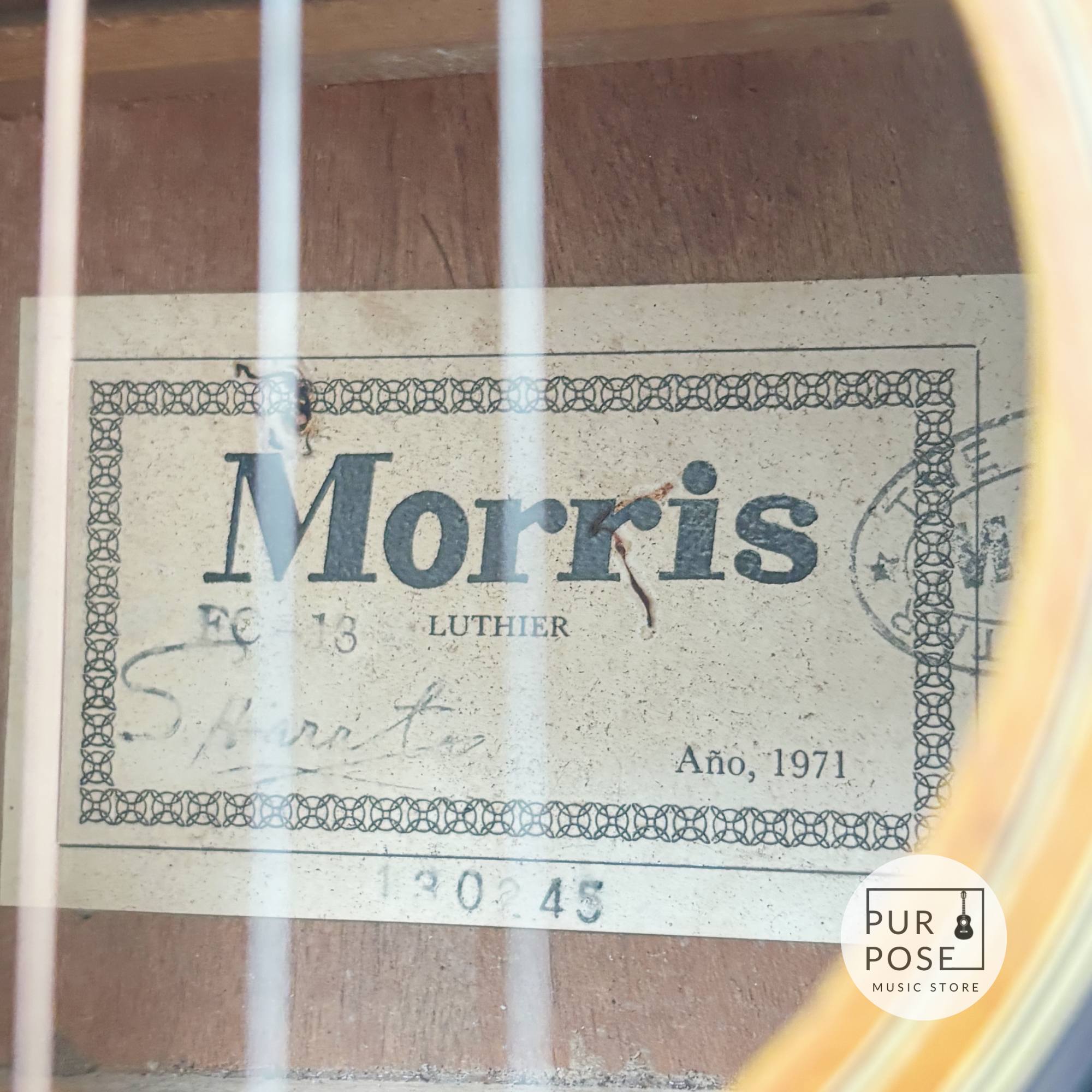 【当店カスタム仕様/動画あり】Morris FC-13 1970年代 12Fジョイント スロッテッドヘッド