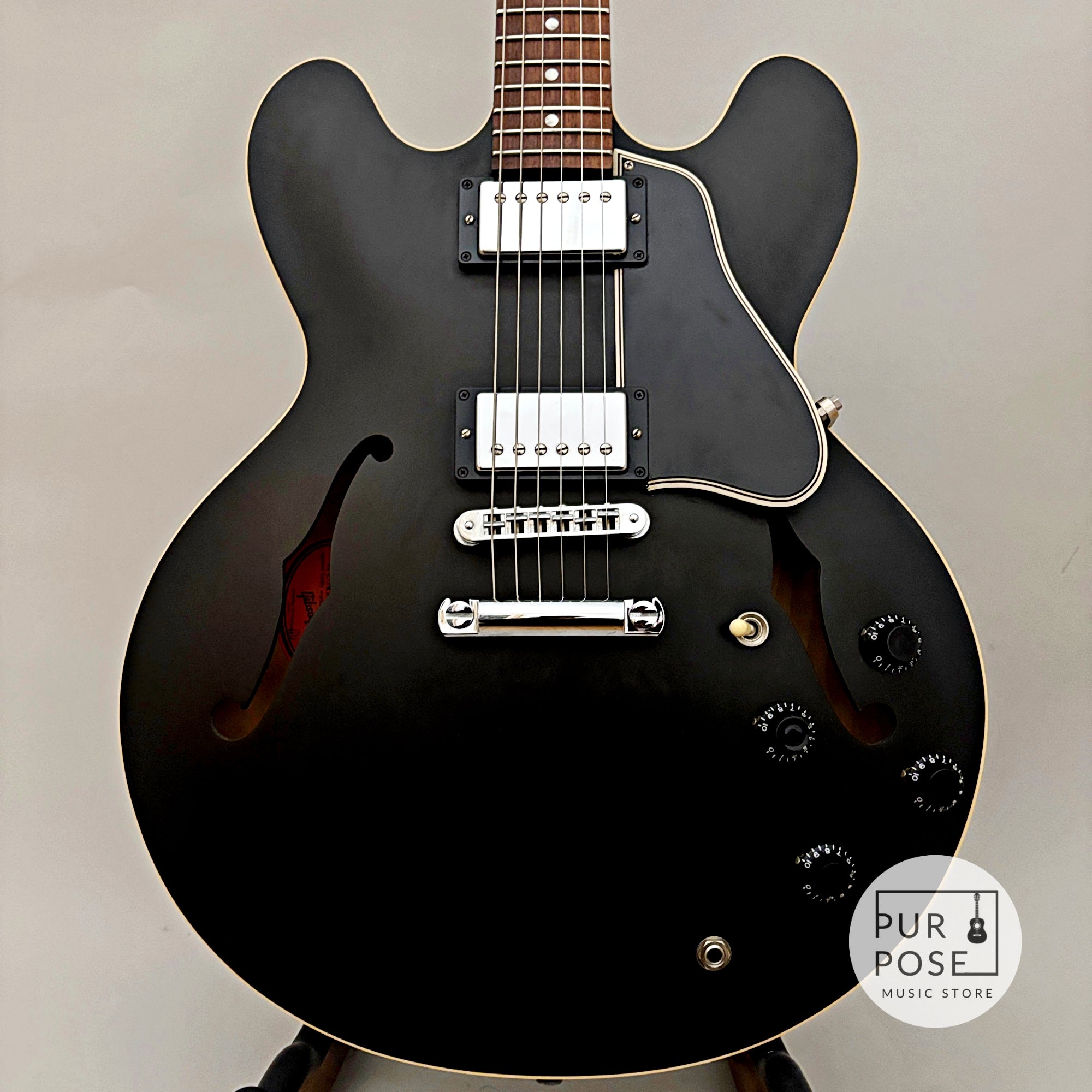 【中古/動画あり】Gibson Custom Shop ES-335 Dot Transparent Satin Black 2008年製