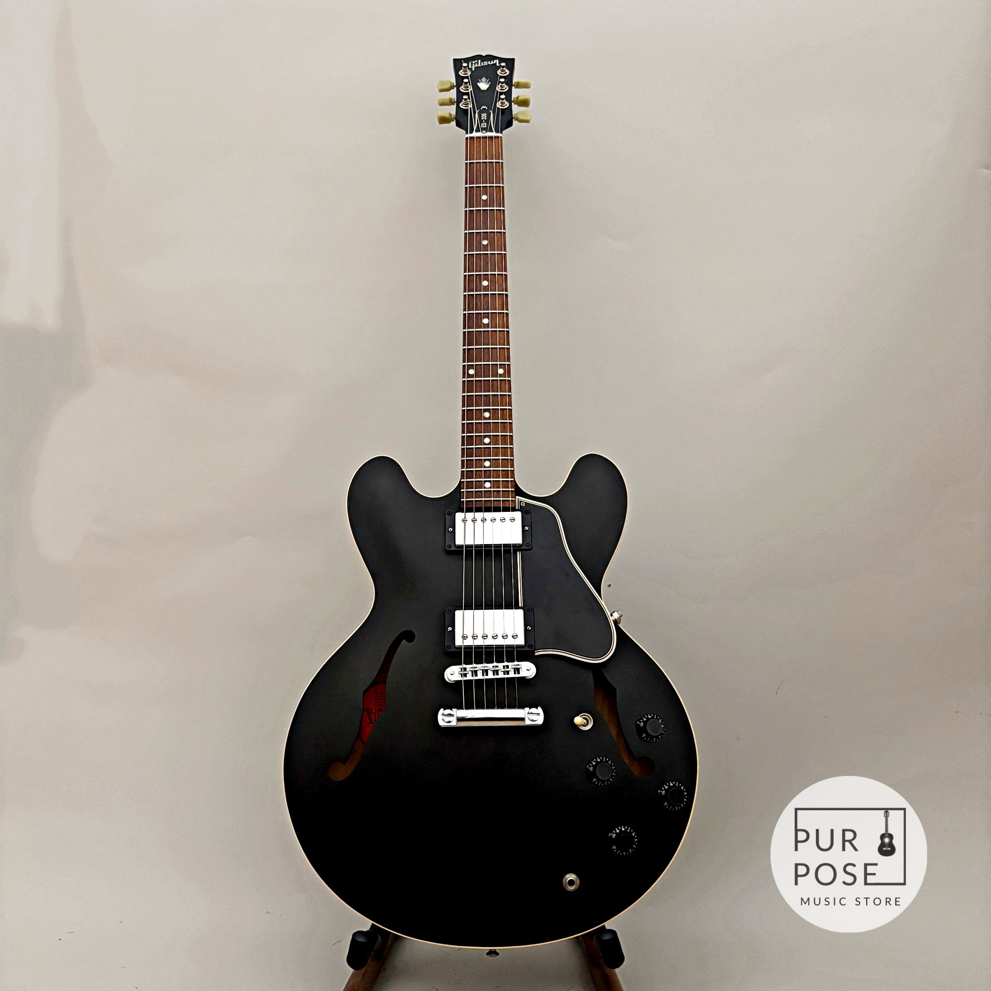 【中古/動画あり】Gibson Custom Shop ES-335 Dot Transparent Satin Black 2008年製