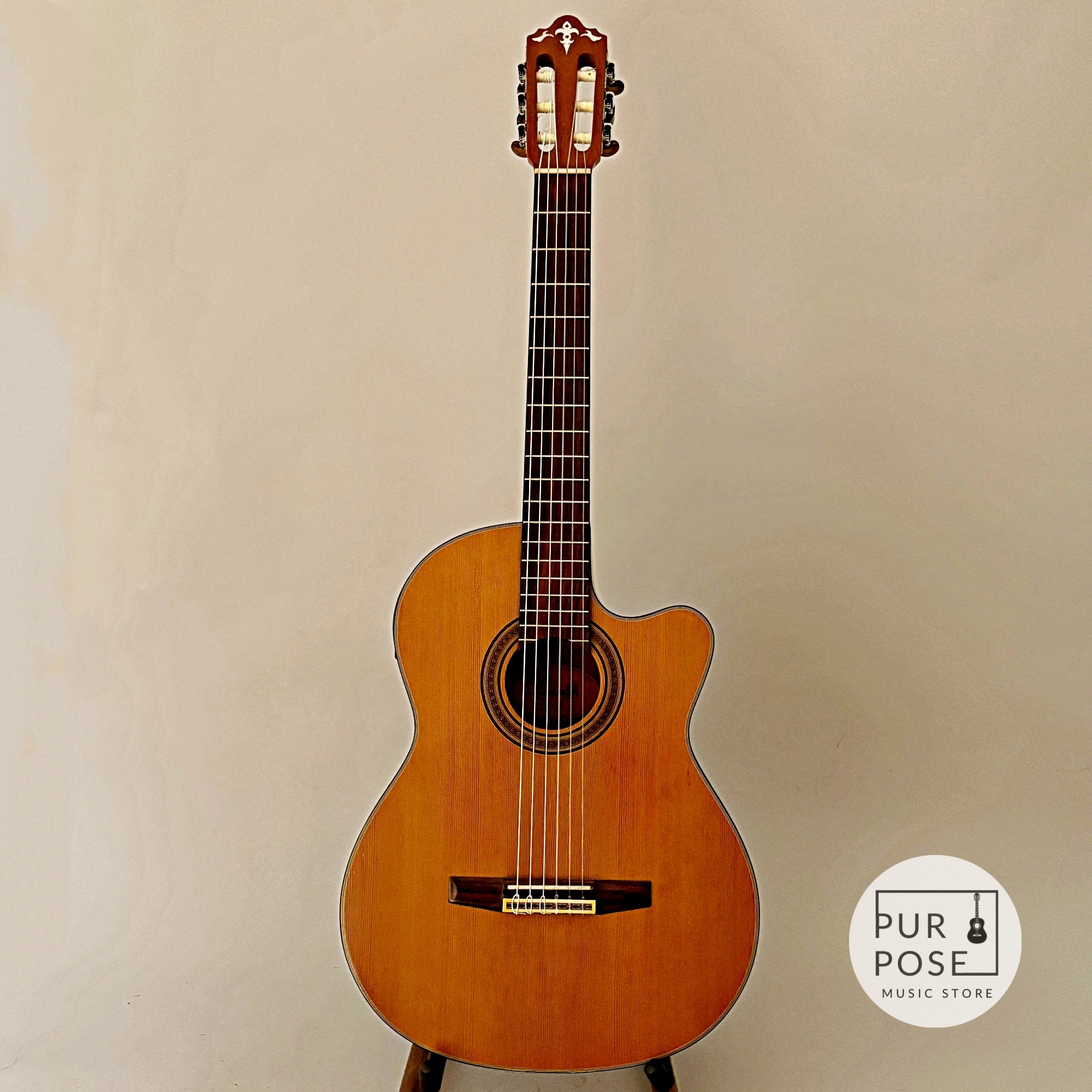 【現状品特価/動画あり】Crafter CE15 エレガット クラシックギター