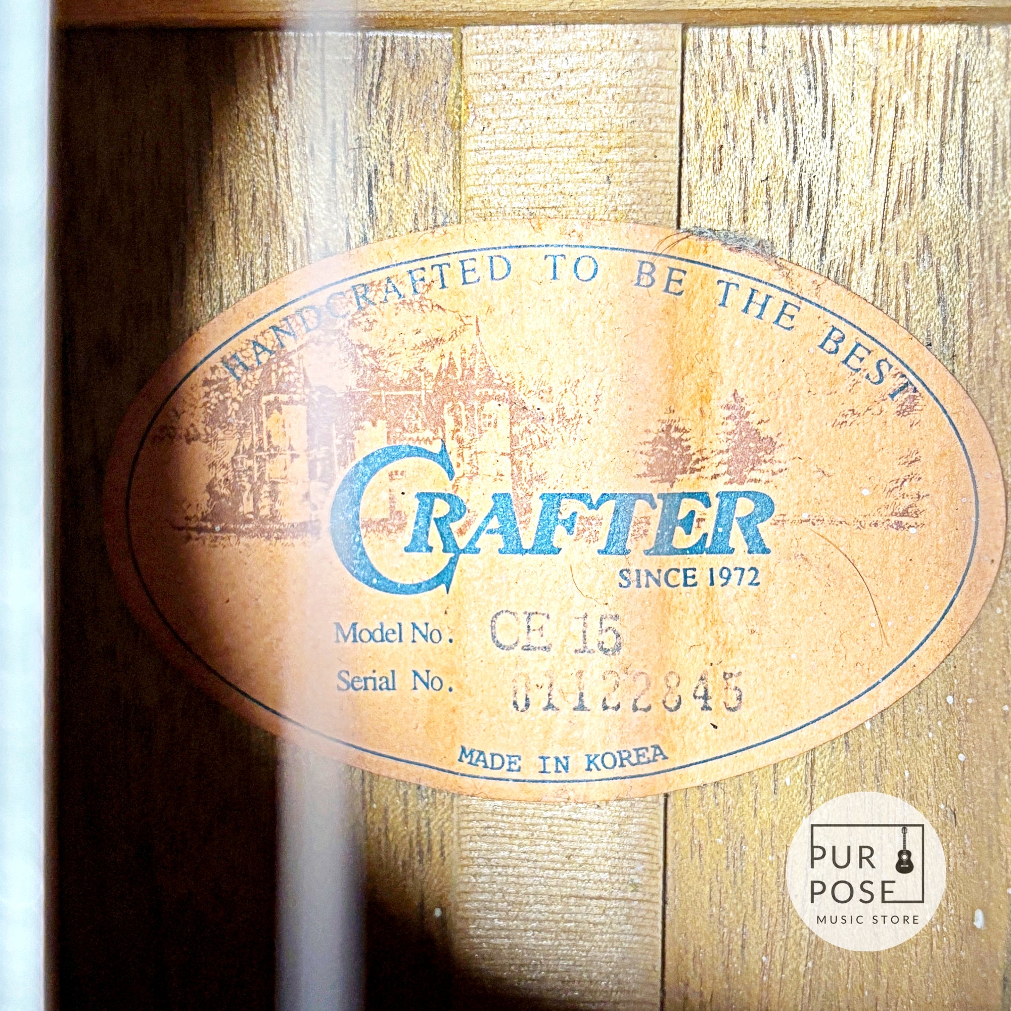 【現状品特価/動画あり】Crafter CE15 エレガット クラシックギター