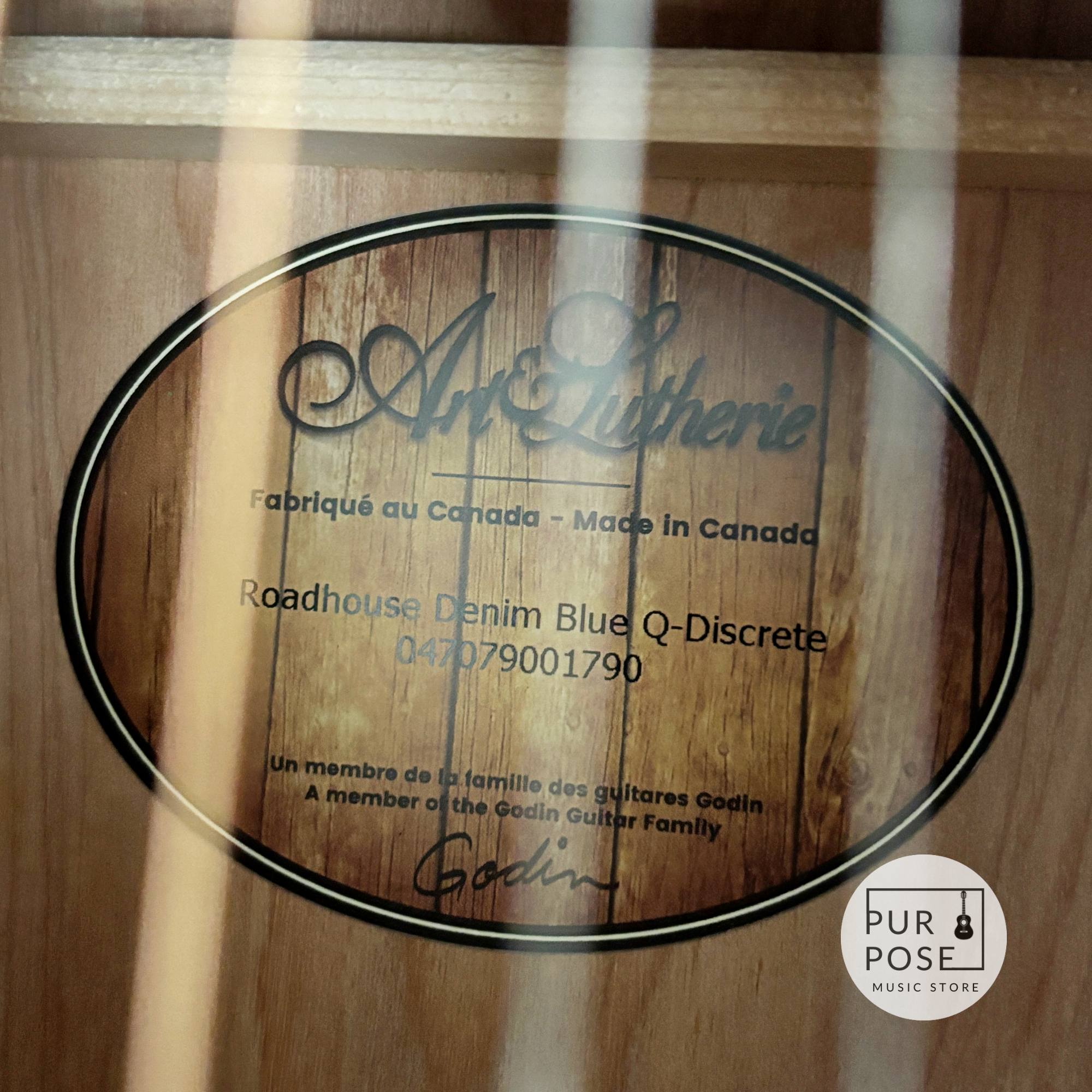 【美品中古】Art & Lutherie Roadhouse Denim Blue Q-Discrete パーラーサイズ