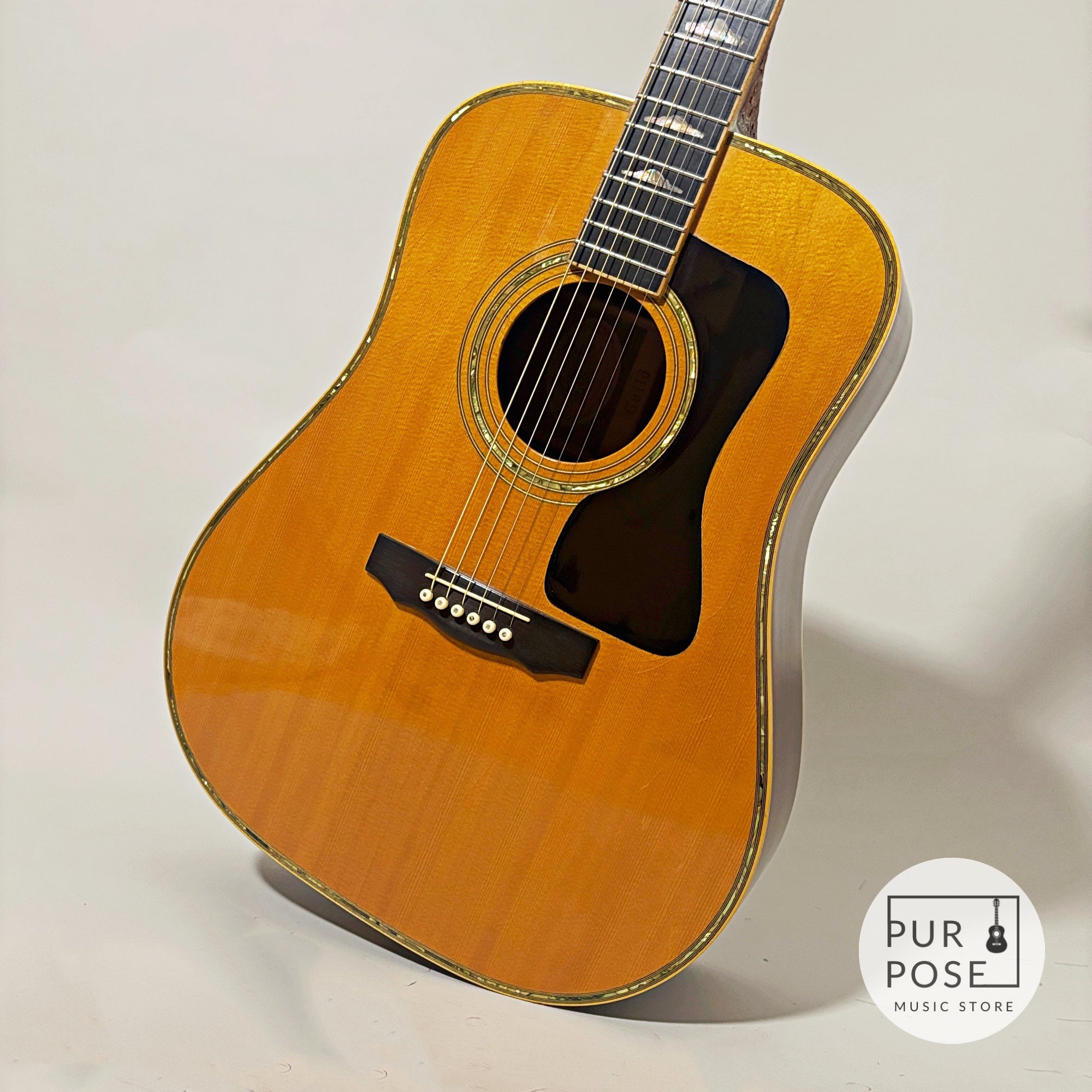 【中古/動画あり】Guild D-100 NT CRV 1995年製 ネックヒール彫刻