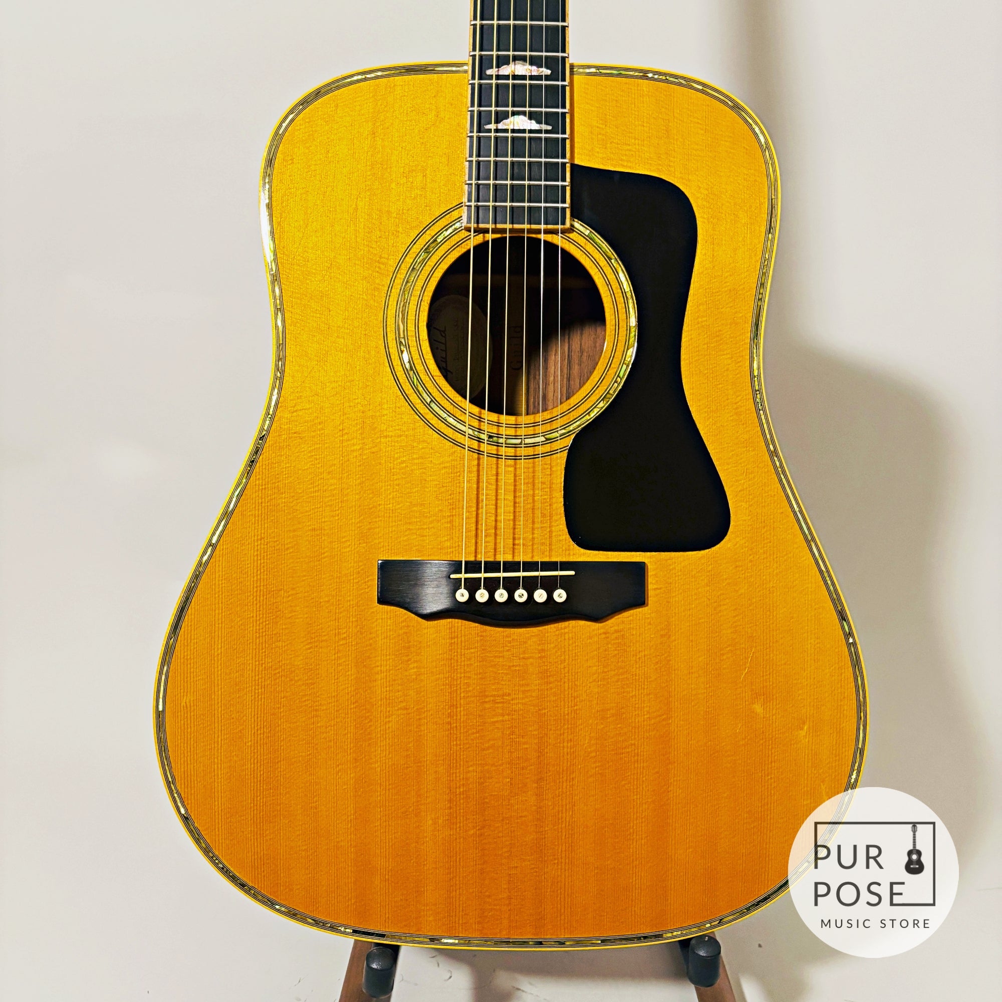 【中古/動画あり】Guild D-100 NT CRV 1995年製 ネックヒール彫刻
