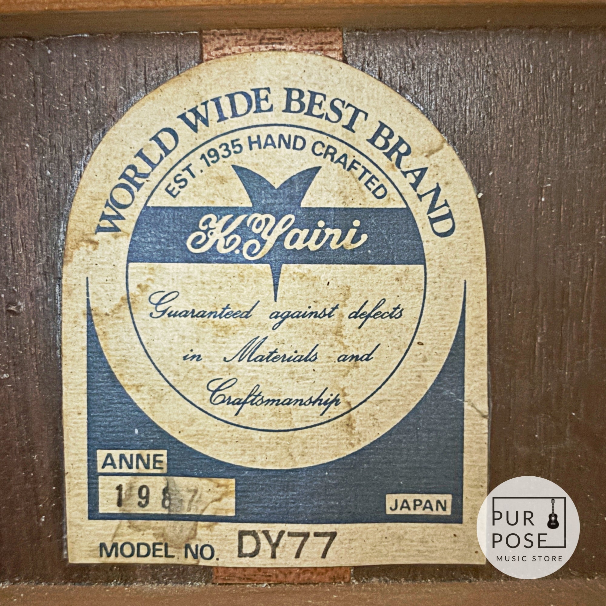 【中古/動画あり】K.Yairi DY-77 Alvarez  1987年製 アコースティックギター