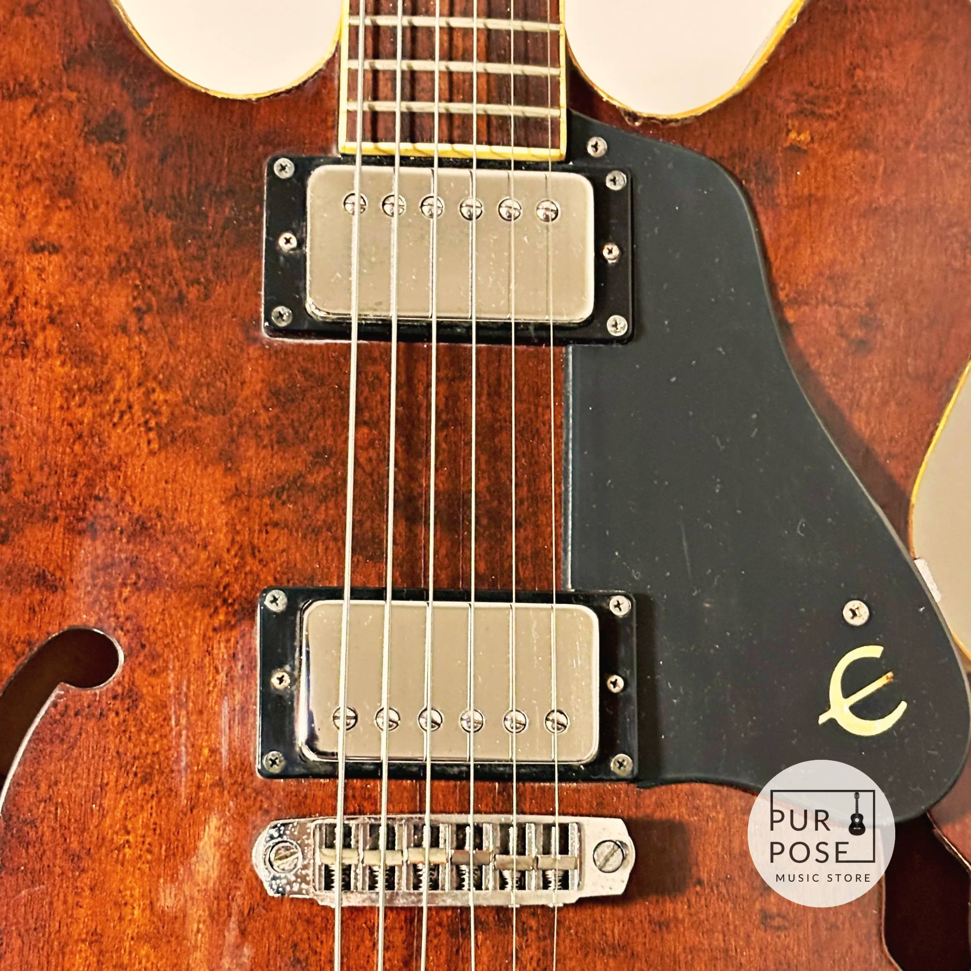 【中古/動画あり】Epiphone Japan Riviera 1978年製 ブルーラベル期 ウォルナット
