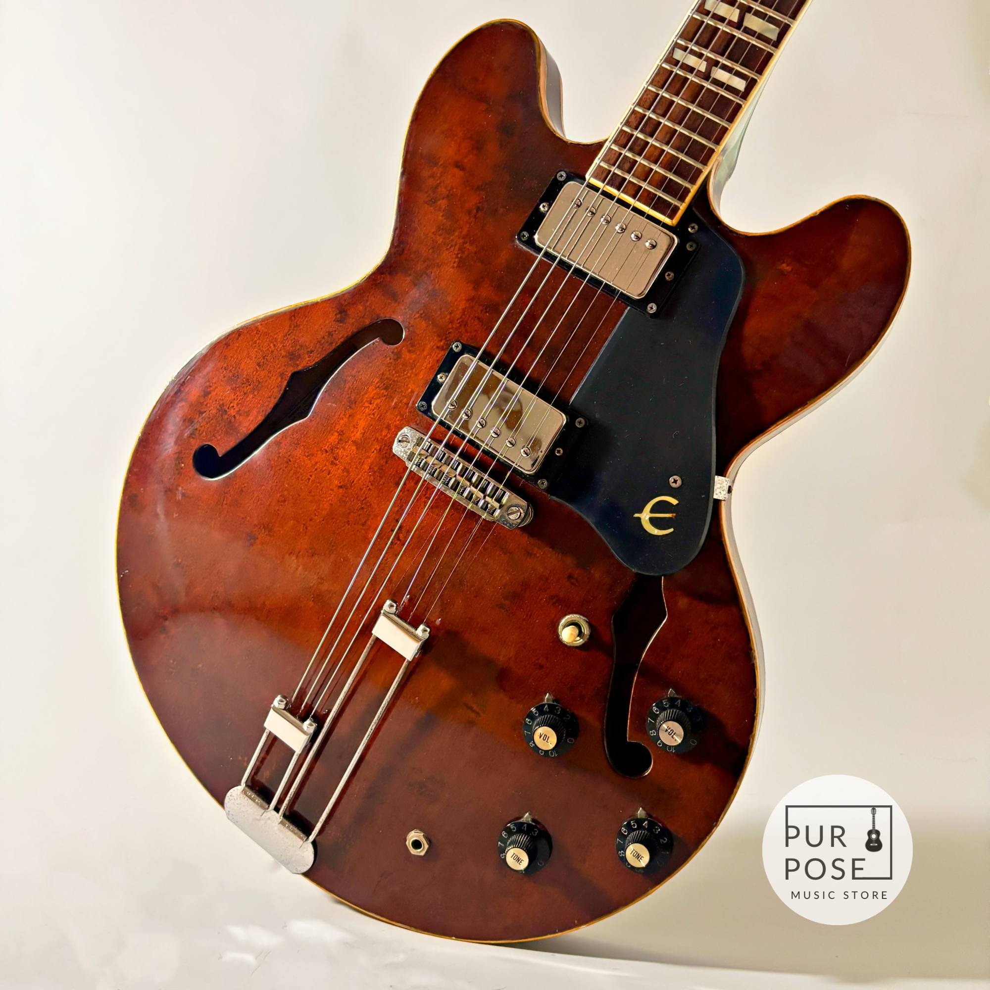 【中古/動画あり】Epiphone Japan Riviera 1978年製 ブルーラベル期 ウォルナット