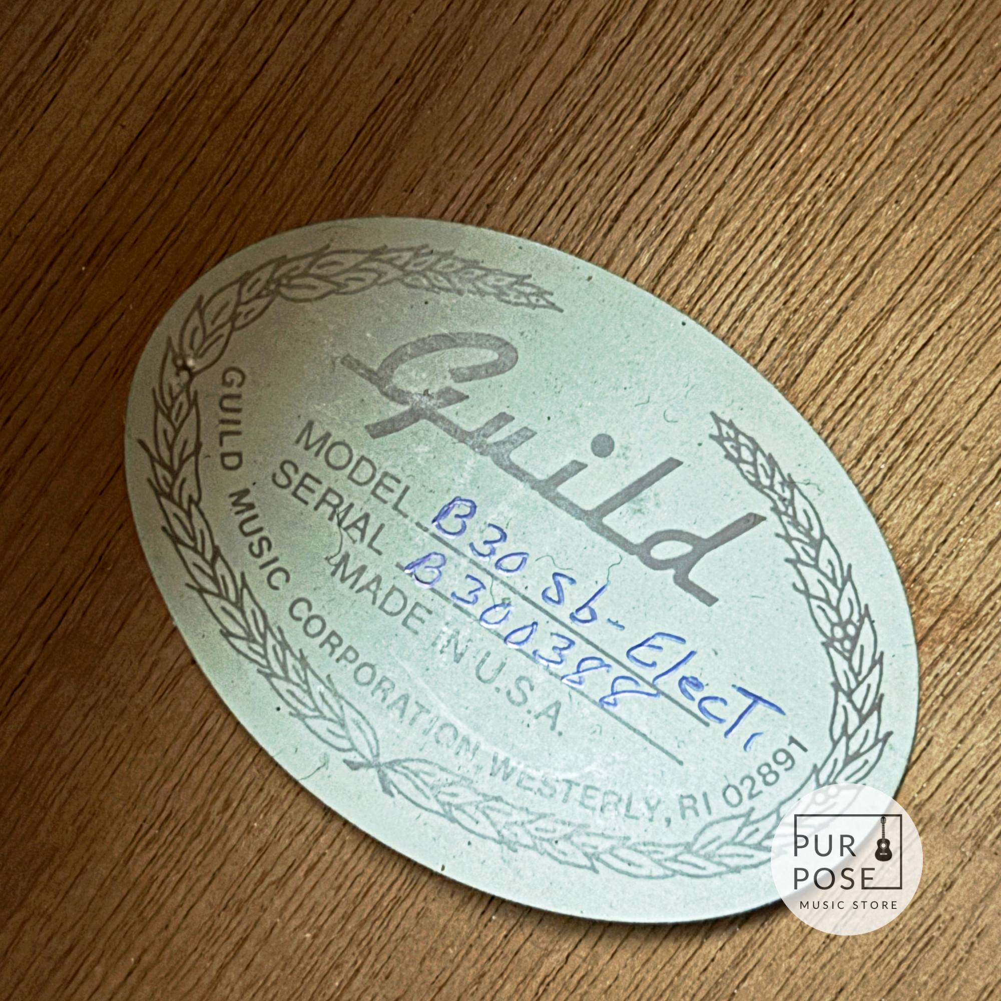 【中古】Guild B-30 1988年製 ピックアップ内蔵 アコースティックベース